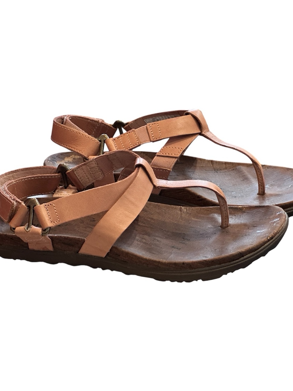 Merrell Women's T-Strap Sandals in Peach-Tan